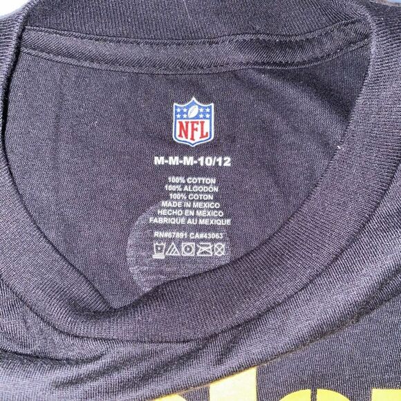 NFL team apparel youth M Pittsburgh Steelers Watt short sleeve Crewneck t-shirt - Picture 3 of 4